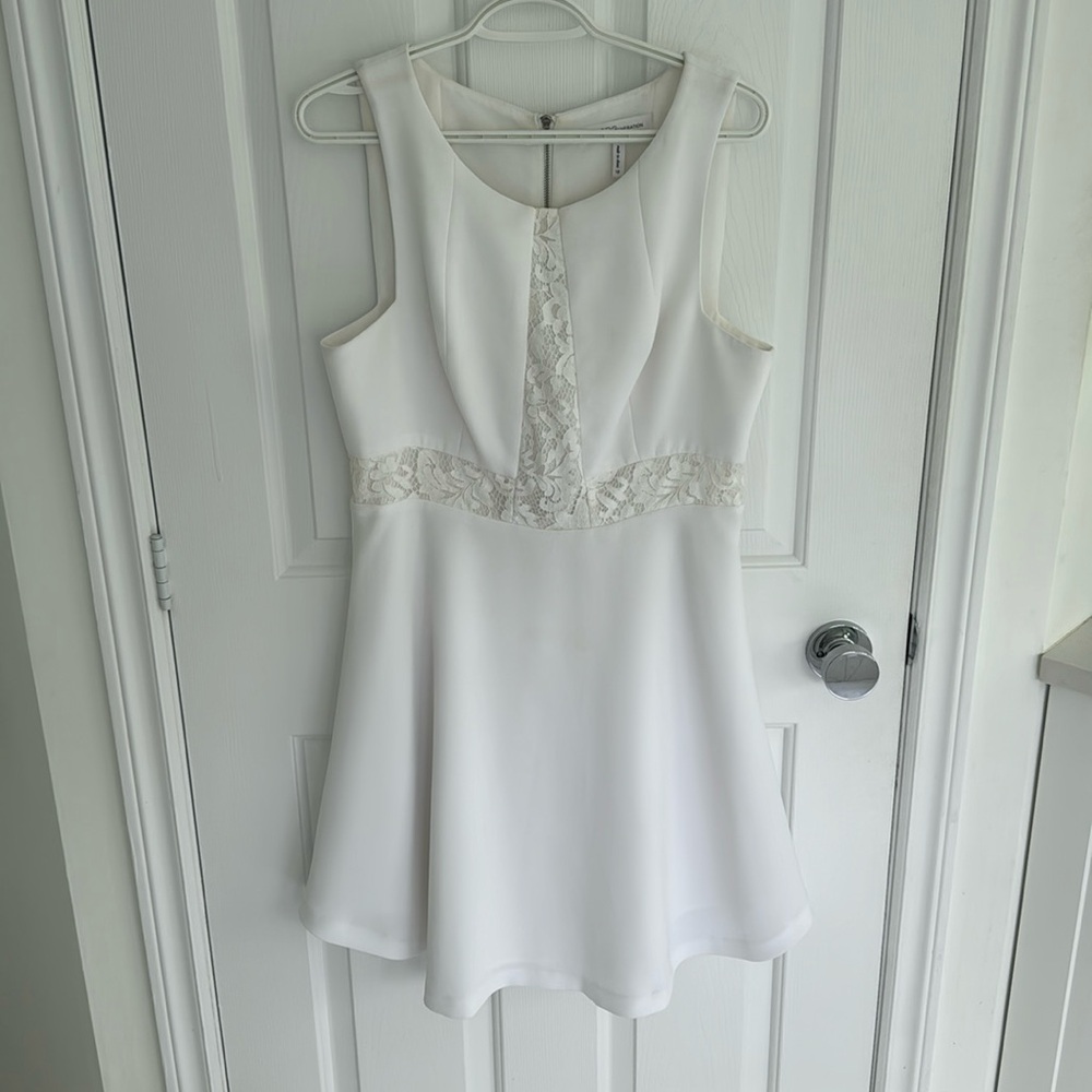 BCBG size 12 white dress
